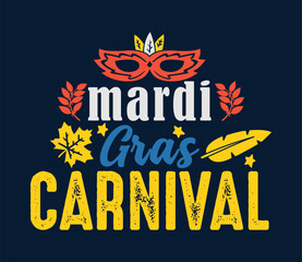 Mardi Gras Carnival T-shirt Design