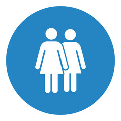 Symbol, ikona kobiet. Plik wektorowy.