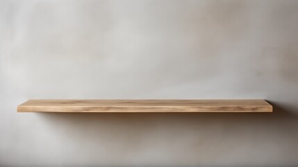 wooden shelf on the wall
