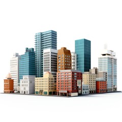 a group of buildings in a city