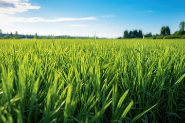 Fototapeta premium green wheat field