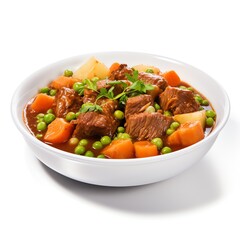a bowl of stew with meat and vegetables