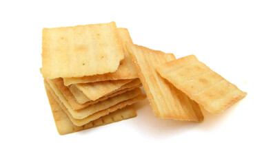 Cracker isolated on white background
