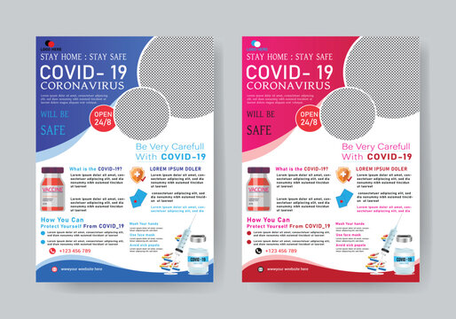 flyer design covid 19 design template