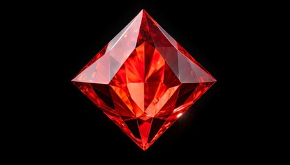 Fototapeta na wymiar Beautiful red dimond dispersion the light. dimond dispersion glass objects 