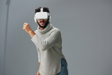 Game man reality modern virtual innovation digital technology