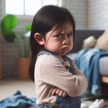 Annoyed Asian girl