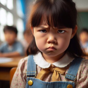 Annoyed Asian girl