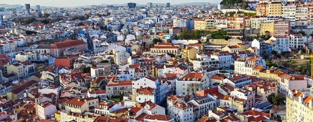 Portuguese Coastal Legacy: Aerial Tapestry of Old Town and Ocean