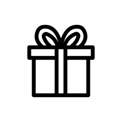 Give a gift box icon. Isolated vector elements. Christmas gift box gift icon illustration vector symbol vector. Surprise icon