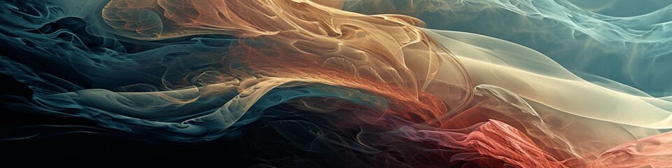 a mesmerizing abstract scene with organic forms and subtle gradients, invoking a feeling of...