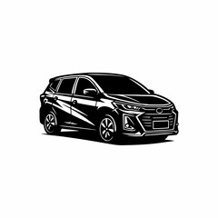 Car Silhouette's minimalist logo design inspiration