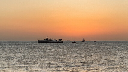 Sunset at Mallory Square in Key West Florida