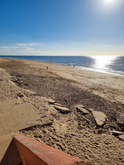 beach at sunset