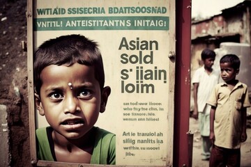 A poster promoting awareness of sanitation. Generative AI