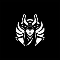 Assasin mascot and symbol logo design inspiration