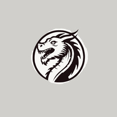 Dragon Logo EPS Format Design Very Cool