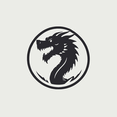 Dragon Logo EPS Format Design Very Cool