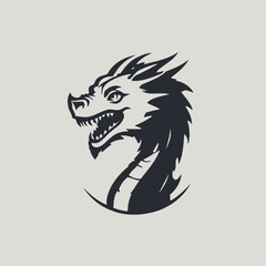 Dragon Logo EPS Format Design Very Cool
