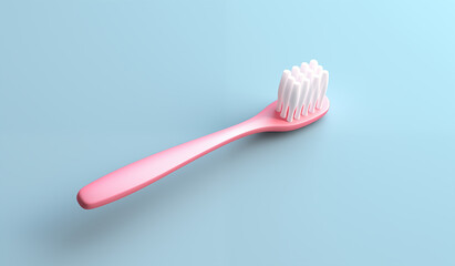 Escova de dentes isolada - Ilustração no estilo Cartoon - obrazy, fototapety, plakaty