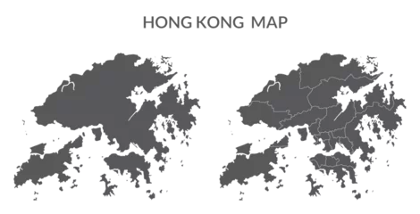 Foto op Plexiglas Hong Kong set in grey color © Supatra