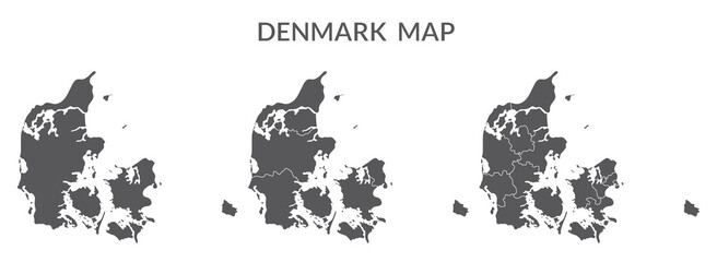 Denmark set in grey color