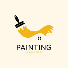 Paint Logo Template vector icon