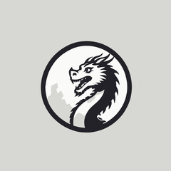 Dragon Logo EPS Format Design Very Cool