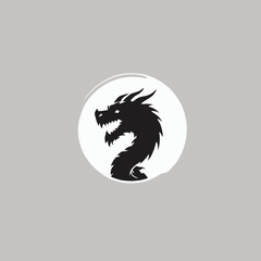 Dragon Logo EPS Format Design Very Cool