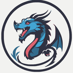 Dragon Logo EPS Format Design Very Cool