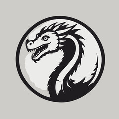 Dragon Logo EPS Format Design Very Cool