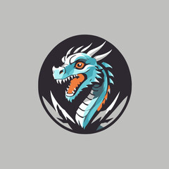 Dragon Logo EPS Format Design Very Cool