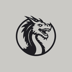 Dragon Logo EPS Format Design Very Cool