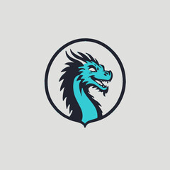 Dragon Logo EPS Format Design Very Cool