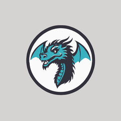 Dragon Logo EPS Format Design Very Cool
