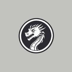 Dragon Logo EPS Format Design Very Cool