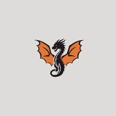 Dragon Logo EPS Format Design Very Cool