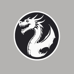 Dragon Logo EPS Format Design Very Cool