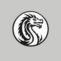 Dragon Logo EPS Format Design Very Cool