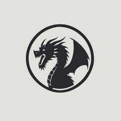 Dragon Logo EPS Format Design Very Cool
