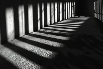 Monochrome mystery, black and white abstract, shadow play, minimalist contrast.
