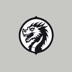 Dragon Logo EPS Format Design Very Cool
