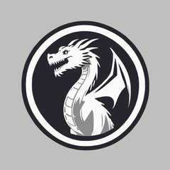 Dragon Logo EPS Format Design Very Cool