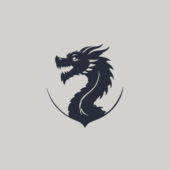 Dragon Logo EPS Format Design Very Cool
