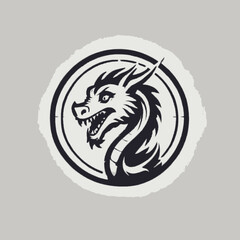 Dragon Logo EPS Format Design Very Cool