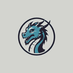 Dragon Logo EPS Format Design Very Cool