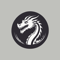 Dragon Logo EPS Format Design Very Cool