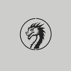 Dragon Logo EPS Format Design Very Cool