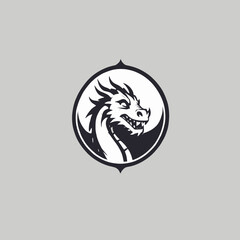Dragon Logo EPS Format Design Very Cool