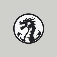 Dragon Logo EPS Format Design Very Cool